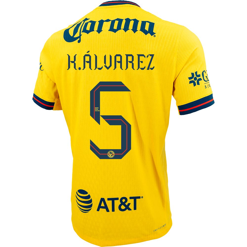 24-25 Club America K.Álvarez 5 Home Jersey (Player Version)
