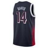 Anthony Davis #14 Navy Men&#39;s USA Basketball 2024 Swingman Player Jersey