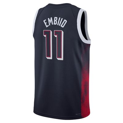 Joel  Embiid #11 Navy Men&#39;s USA Basketball 2024 Swingman Player Jersey