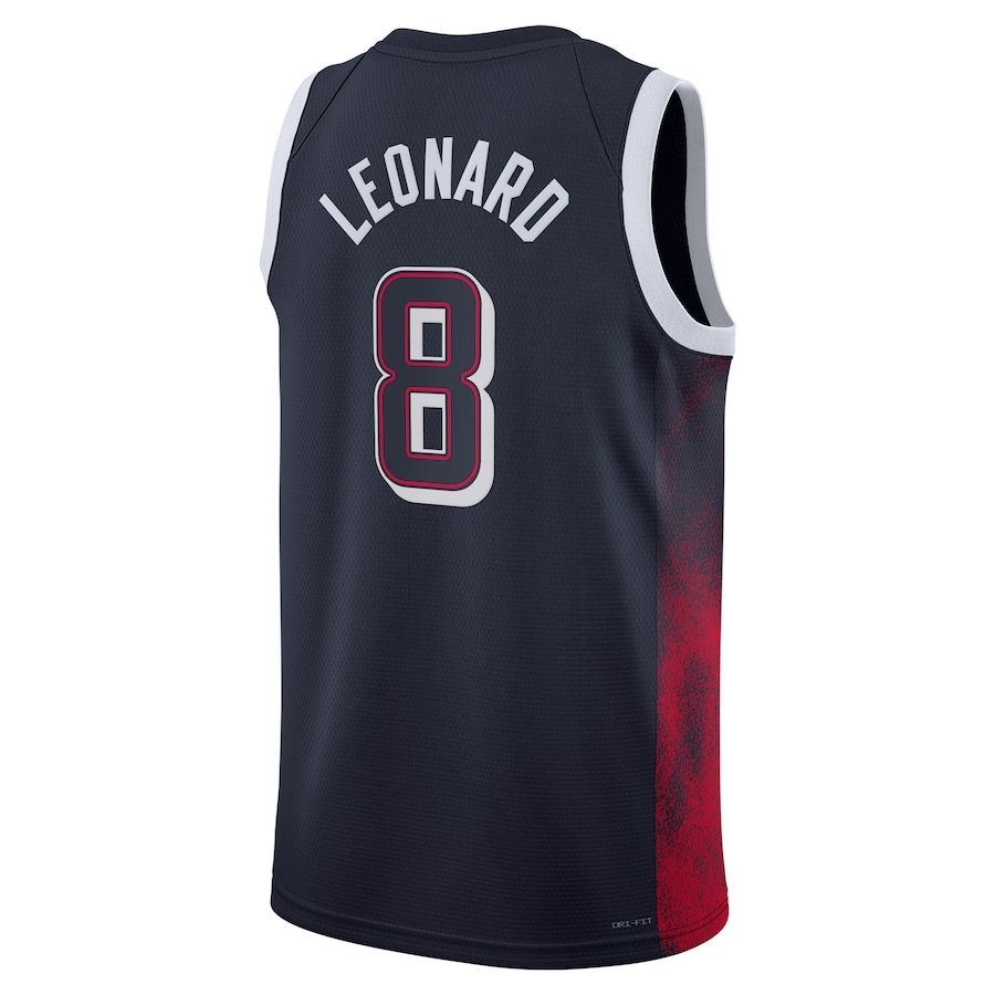 Kawhi Leonard #8 Navy Men&#39;s USA Basketball 2024 Swingman Player Jersey