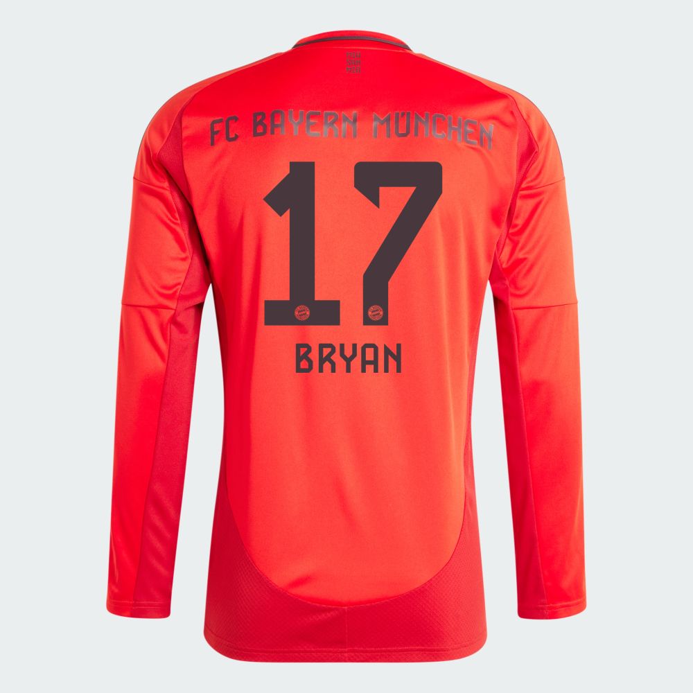24-25 Bayern Munich BRYAN 17 Home Long Sleeve Jersey