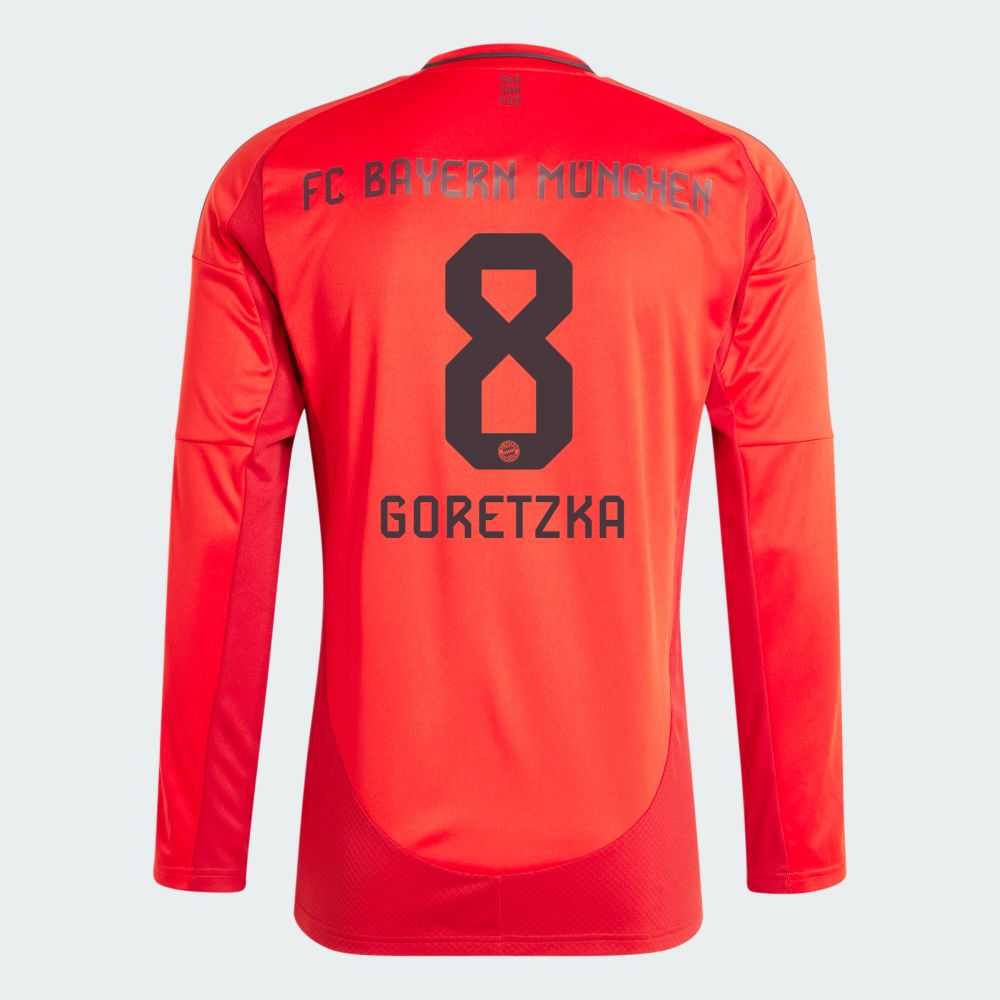 24-25 Bayern Munich GORETZKA 8 Home Long Sleeve Jersey