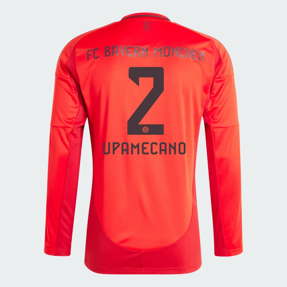 24-25 Bayern Munich UPAMECANO 2 Home Long Sleeve Jersey