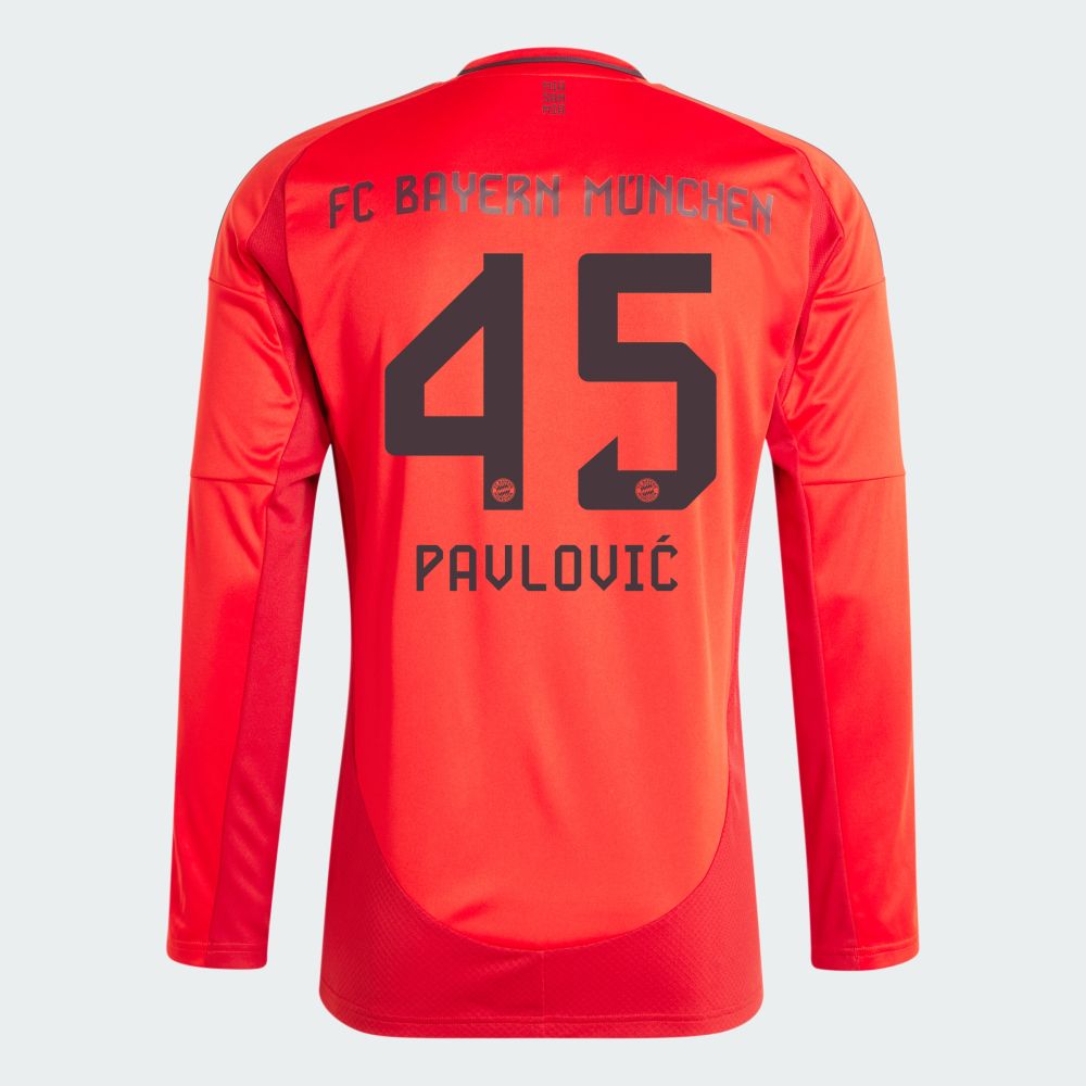 24-25 Bayern Munich PAVLOVIĆ 45 Home Long Sleeve Jersey