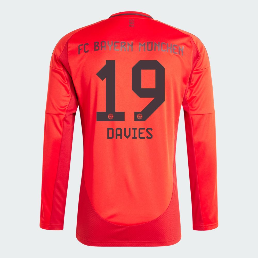 24-25 Bayern Munich DAVIES 19 Home Long Sleeve Jersey