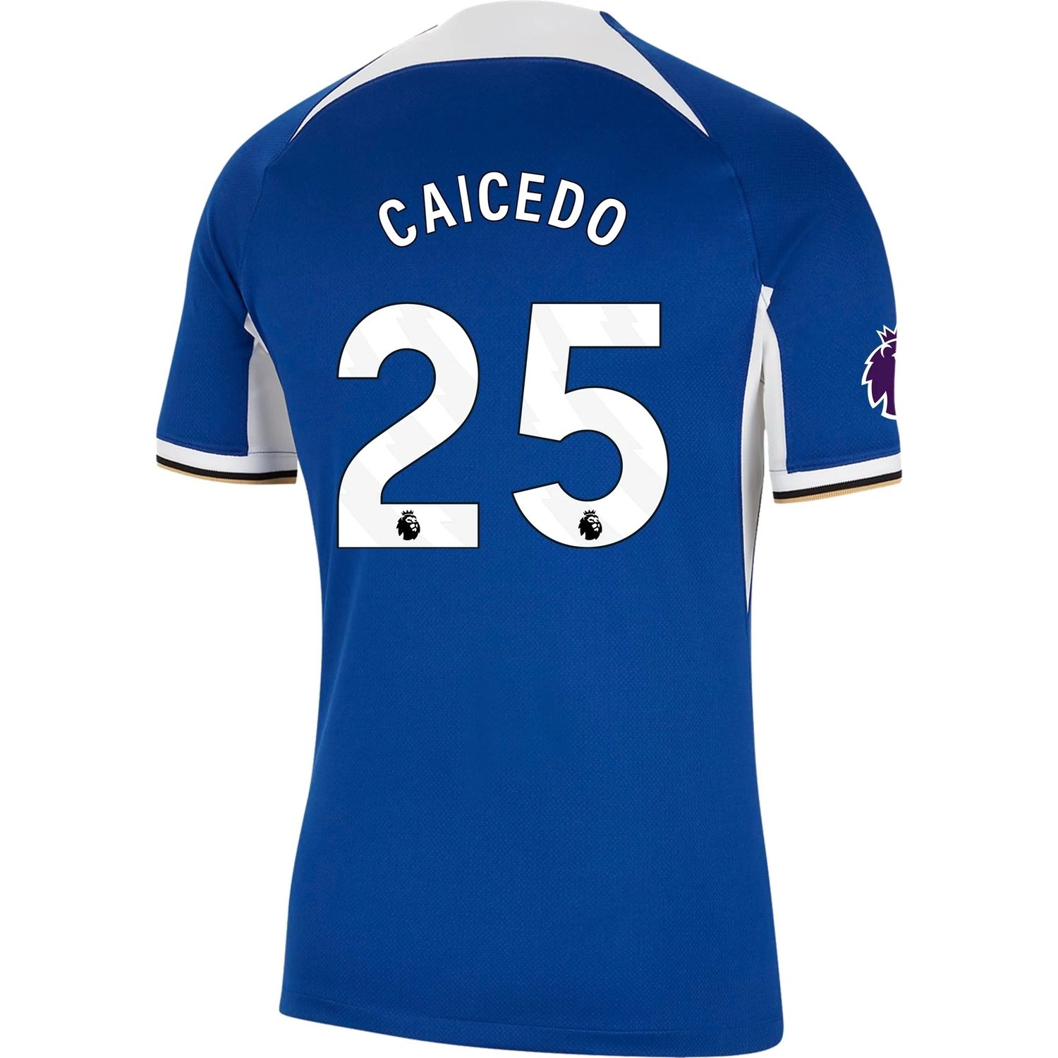 Chelsea Moises Caicedo #25 Home Jersey 2023/2024 with Infinite Athlete Sponsor 