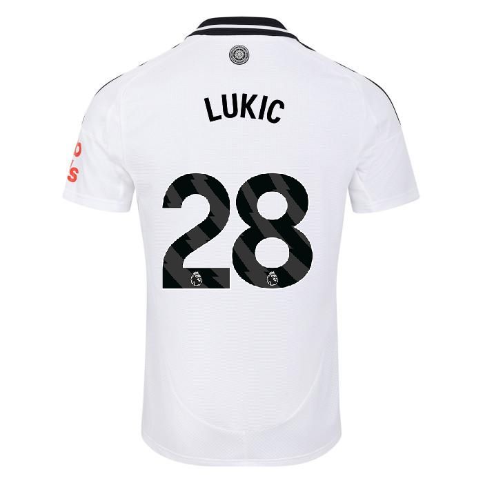 24-25 Fulham LUKIC 28 Home Jersey