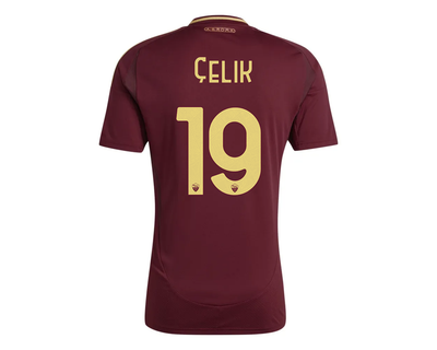 24-25 AS Roma Home ÇELIK 19 Jersey