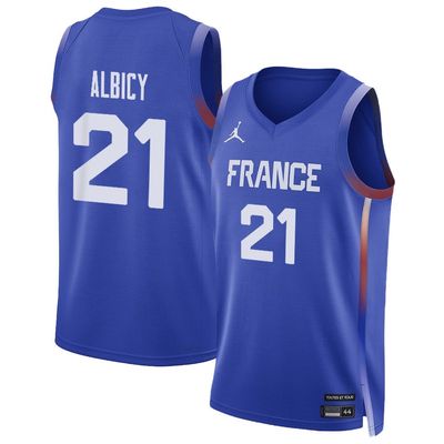 Andrew Albicy 21 France Basketball 2024 Summer Olympics Player Limited Unisex Jersey - Royal