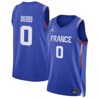 Elie Okobo 0 France Basketball 2024 Summer Olympics Player Limited Unisex Jersey - Royal