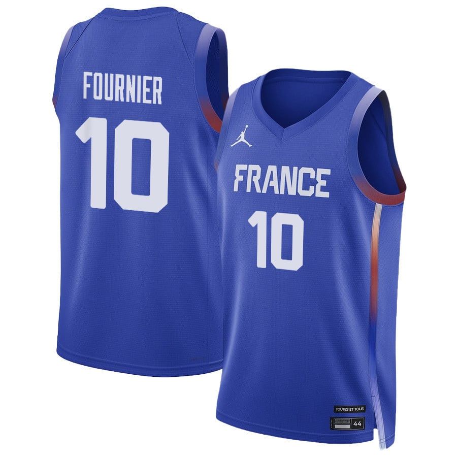 Evan Fournier 10 France Basketball 2024 Summer Olympics Player Limited Unisex Jersey - Royal