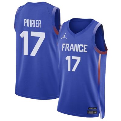 Vincent Poirier 17 France Basketball 2024 Summer Olympics Player Limited Unisex Jersey - Royal