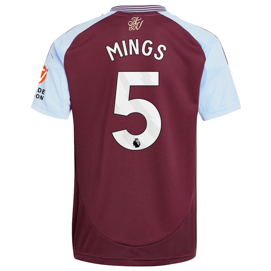 24-25 Aston Villa Home Mings 5 Jersey