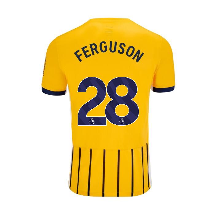 24-25 Brighton &amp; Hove Albion FERGUSON 28 Away Jersey