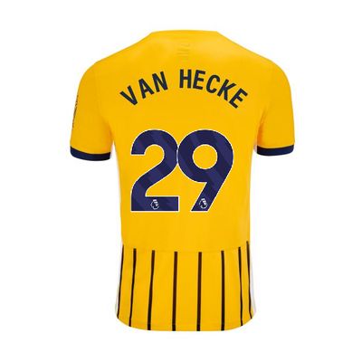 24-25 Brighton &amp; Hove Albion VAN HECKE 29 Away Jersey