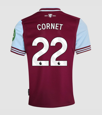 24-25 West Ham United Home CORNET 22 Jersey