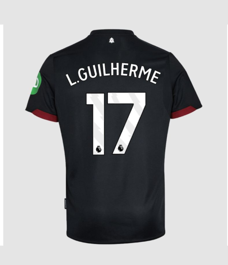 24-25 West Ham United Away L.GUILHERME 17 Jersey