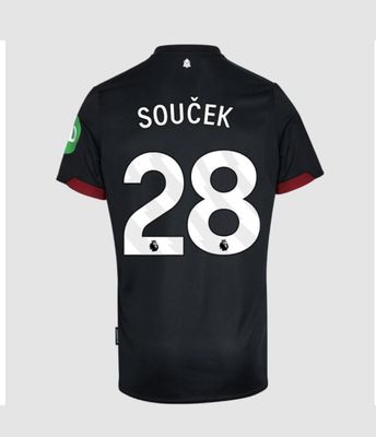 24-25 West Ham United Away SOUČEK 28 Jersey