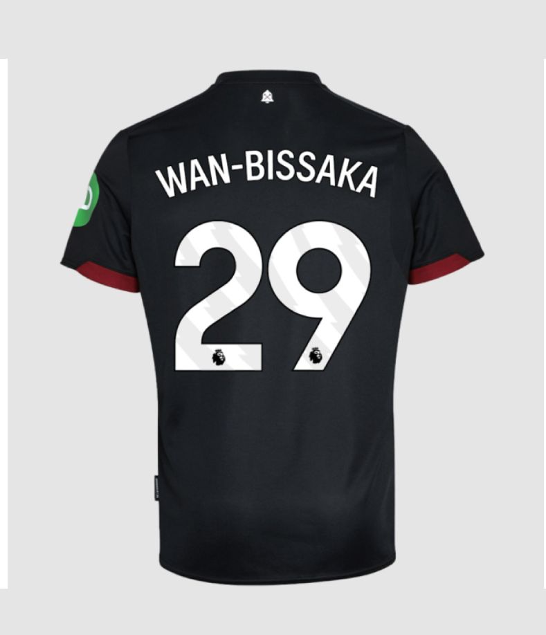 24-25 West Ham United Away WAN-BISSAKA 29 Jersey