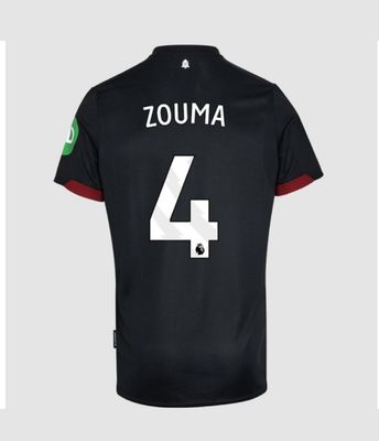 24-25 West Ham United Away ZOUMA 4 Jersey