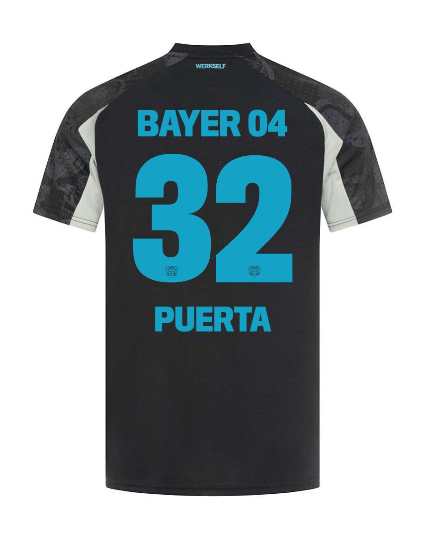 24-25 Bayer Leverkusen Puerta 32 Third Soccer Jersey