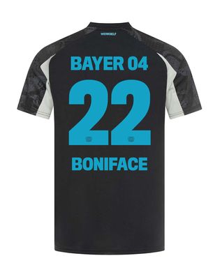 24-25 Bayer Leverkusen Boniface 22 Third Soccer Jersey