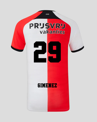 Feyenoord Santiago Giménez #29 Home Jersey 2024-2025