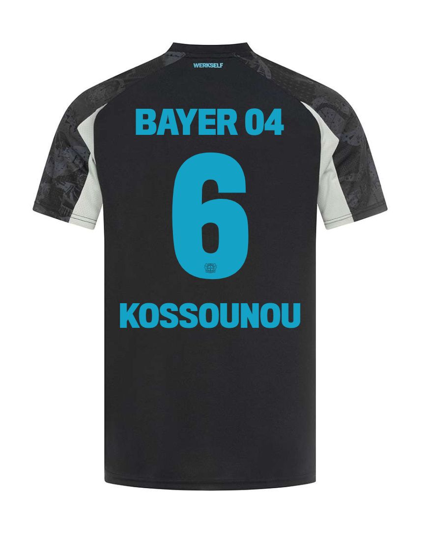 24-25 Bayer Leverkusen Kossounou 6 Third Soccer Jersey