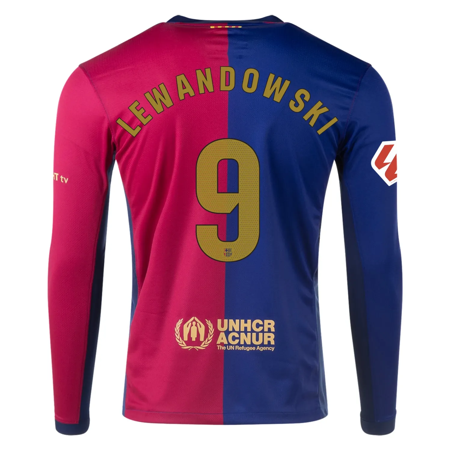 24-25 Barcelona Home Lewandowski 9 Long Sleeve Jersey