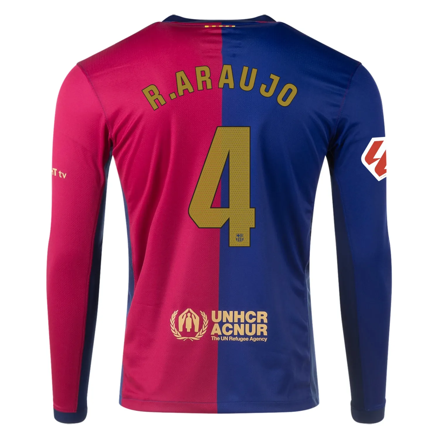 24-25 Barcelona Home R.Araujo 4 Long Sleeve Jersey