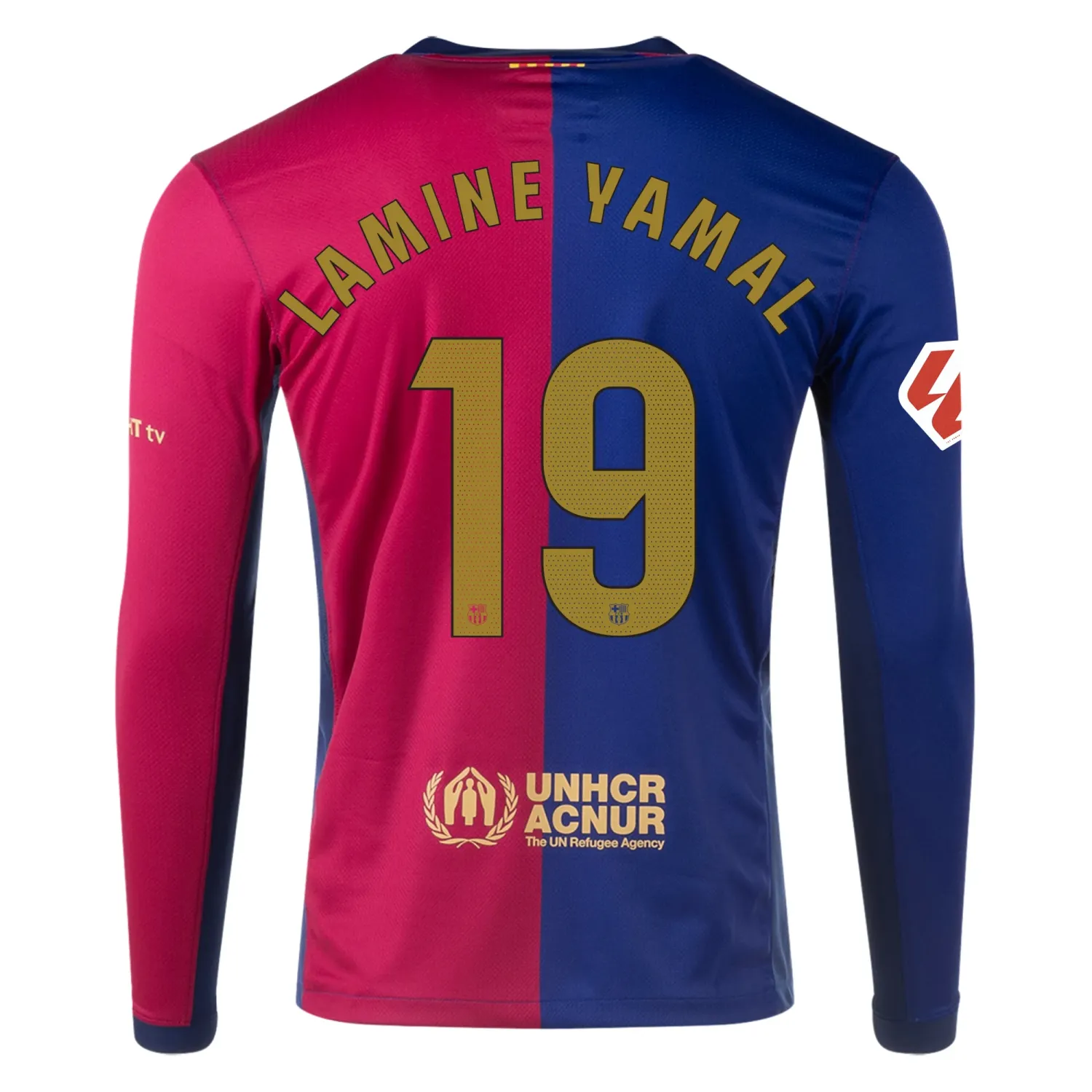 24-25 Barcelona Home Lamine Yamal 19 Long Sleeve Jersey
