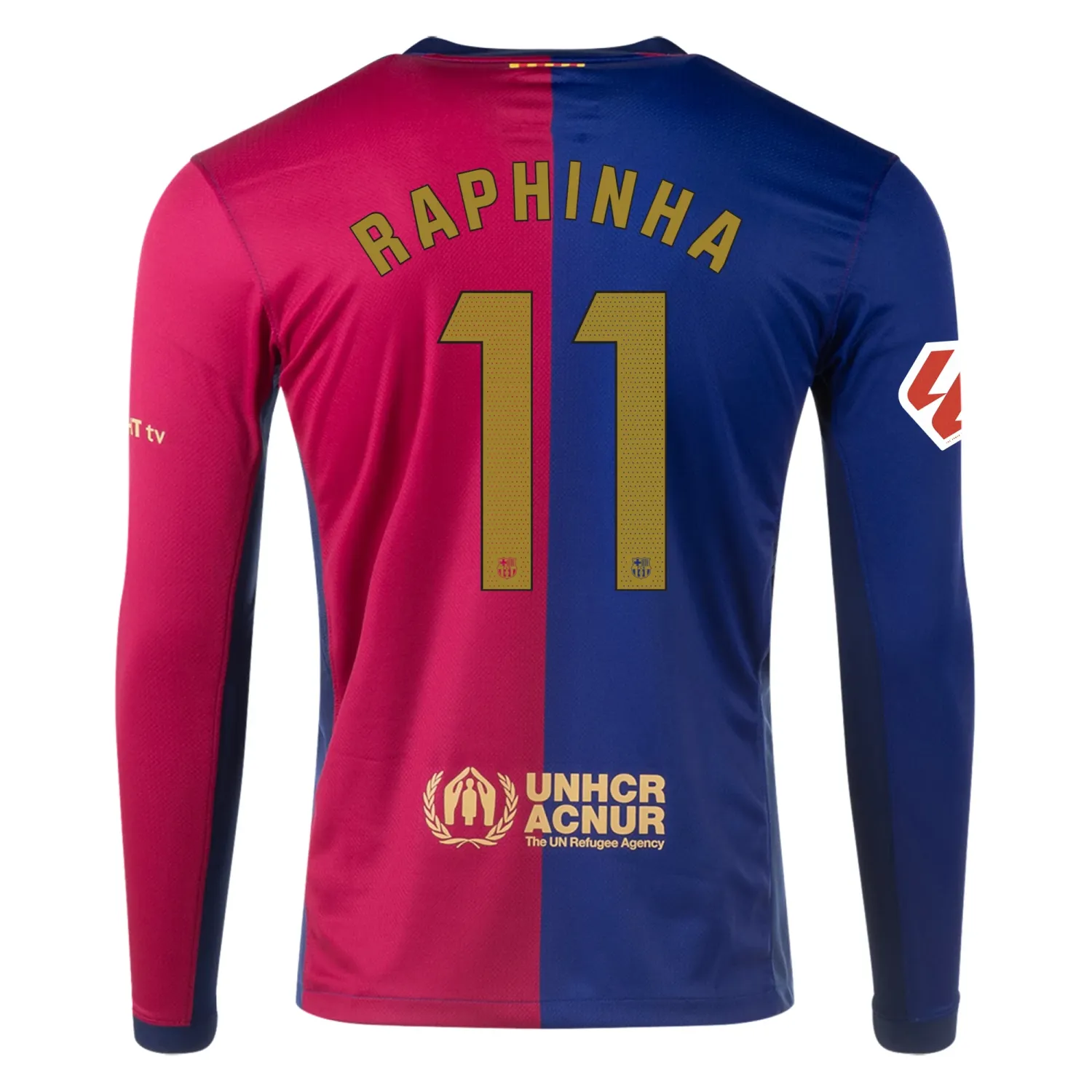 24-25 Barcelona Home Raphinha 11 Long Sleeve Jersey