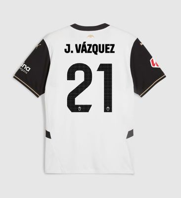 24-25 Valencia Home J. VÁZQUEZ 21 Jersey