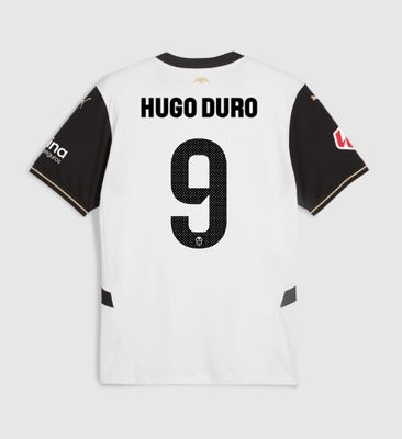 24-25 Valencia Home HUGO DURO 9 Jersey