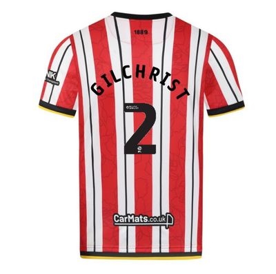 24-25 Sheffield United Home GILCHRIST 2 Jersey