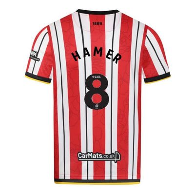24-25 Sheffield United Home HAMER 8 Jersey