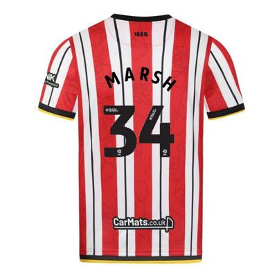 24-25 Sheffield United Home MARSH 34 Jersey