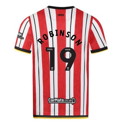 24-25 Sheffield United Home ROBINSON 19 Jersey