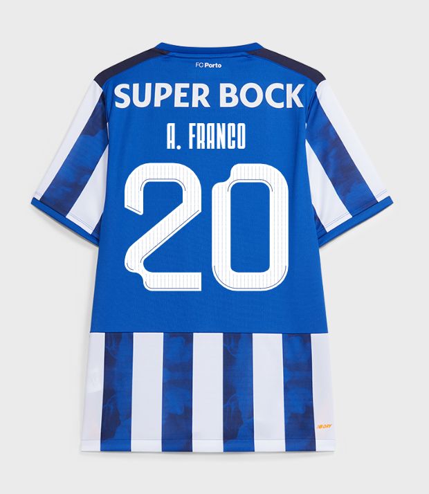 24-25 Porto Home A. Franco 20 Europa League Jersey