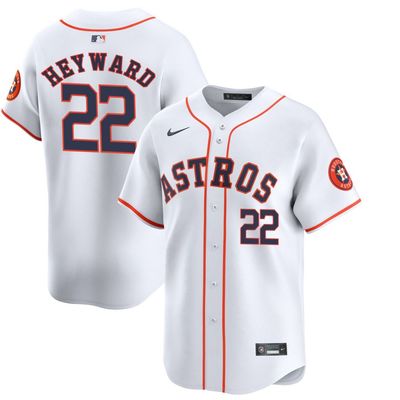 Men&#39;s Houston Astros Heyward 22 White Home Team Jersey