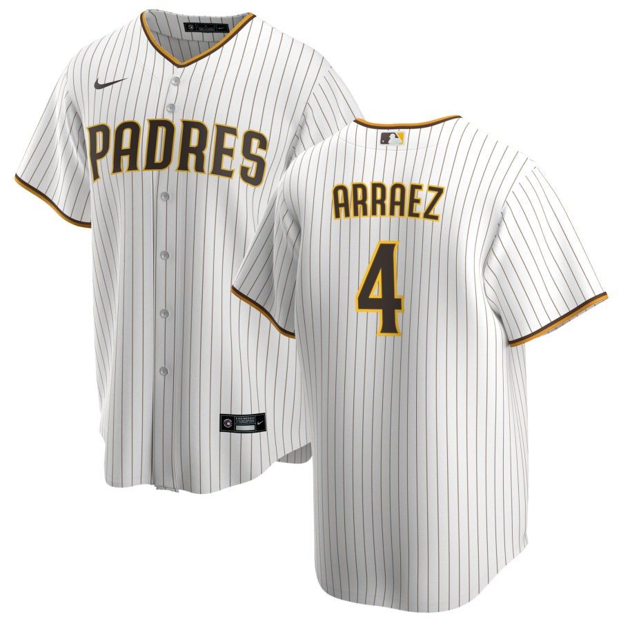 Men&#39;s San Diego Padres Arraez 4 White Home Jersey