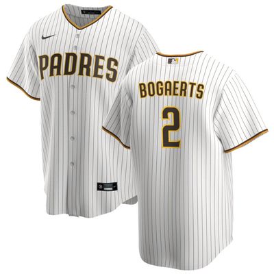 Men&#39;s San Diego Padres Bogaerts 2 White Home Jersey