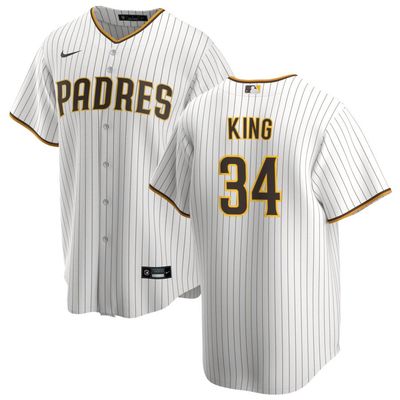 Men&#39;s San Diego Padres King 34 White Home Jersey