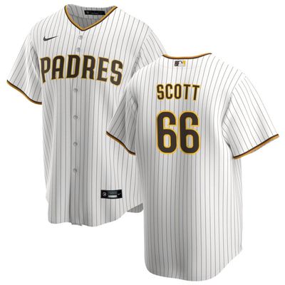 Men&#39;s San Diego Padres Scott 66 White Home Jersey