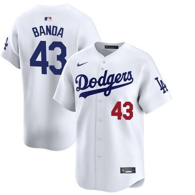 Men&#39;s Los Angeles Dodgers Banda 43 White Home Jersey