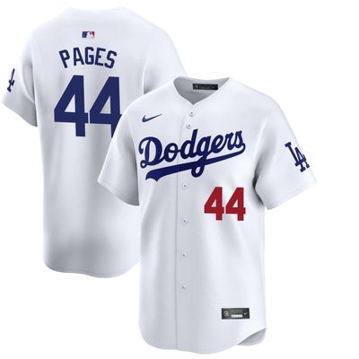 Men&#39;s Los Angeles Dodgers Pages 44 White Home Jersey