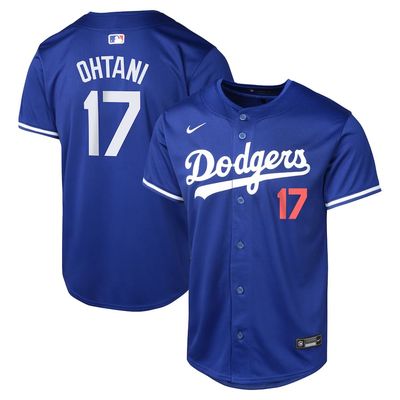 Men&#39;s Los Angeles Dodgers Ohtani 17 Royal Alternate Team Jersey