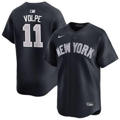 Men&#39;s New York Yankees Volpe 11 Navy Alternate Jersey