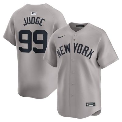 Men&#39;s New York Yankees Judge 99 Gray Cooperstown Collection Limited Jersey