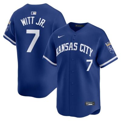 Men&#39;s Kansas City Royals Witt Jr. 7 Royal Alternate Team Jersey